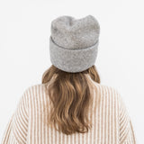 Parker Oversized Beanie in Light Grey