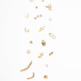 14K Diamond Mushroom Studs