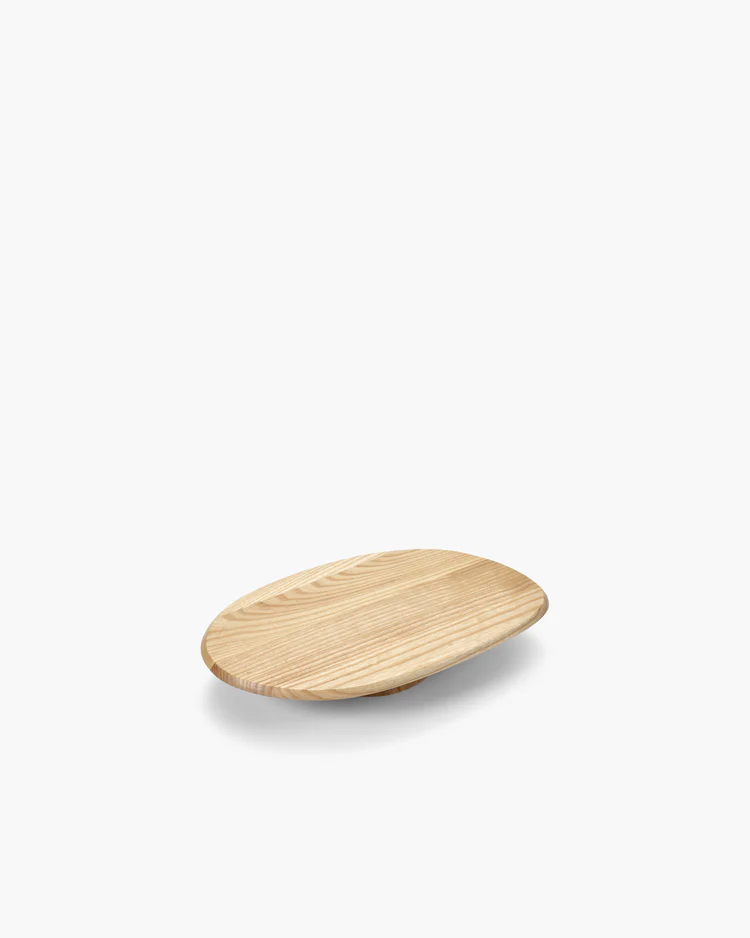 Wooden cakestand on a white background