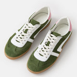 Leather Sneaker - Forest Green