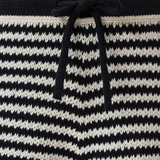 Crochet Knit Shorts - Black