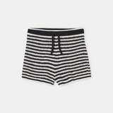 Crochet Knit Shorts - Black