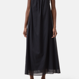 Gathered Maxi Dress - Black