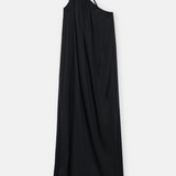 Gathered Maxi Dress - Black