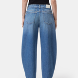 Jazzie Barrel Jeans - Mid Blue