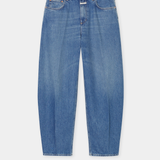 Jazzie Barrel Jeans - Mid Blue