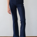 The Sweater Rib Kick Flare - Navy