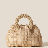 Bombon Raffia Handbag - Natural