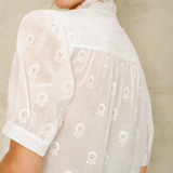 Frani Embroidered Top - White