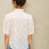 Frani Embroidered Top - White