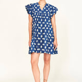 Belem Dress - Indigo Conch