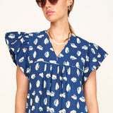 Belem Dress - Indigo Conch
