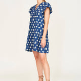 Belem Dress - Indigo Conch