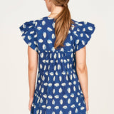 Belem Dress - Indigo Conch