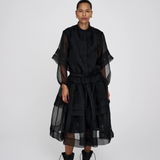 Falka Organza Skirt - Black