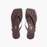 Square Toe Lily Croc Flip Flop Sandal