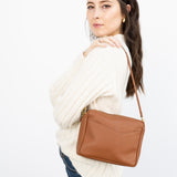Rome Crossbody - Maple Pebble Leather