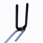 Beeswax U Candle in Black