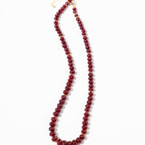 Ruby + Gold Vermeil Station Necklace
