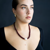 Ruby + Baroque Pearl Necklace
