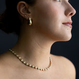 14K Satin Puffy Gucci Chain Necklace