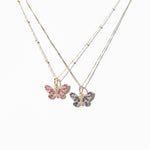 14K Diamond Encrusted Butterfly Charm