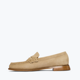 Elba Penny Loafer - Stucco Suede with Hardware