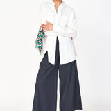 Mirth Pant - Black styled with white shirt
