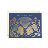 Cobalt Happy Birthday Card