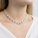 Sterling Silver Puffy Gucci Chain Necklace