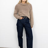 Turtleneck Long Sleeve Sweater - Nutmeg