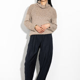 Turtleneck Long Sleeve Sweater - Nutmeg