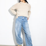 Turtleneck Long Sleeve Sweater - Oat