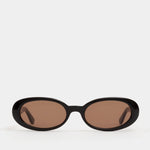 Front view of Valentina Sunglasses - Black