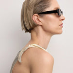 Valentina Sunglasses - Black on model