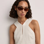 Valentina Sunglasses - Havana on model