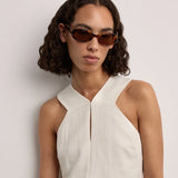 Valentina Sunglasses - Havana on model