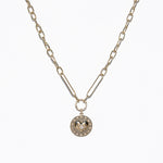 14K Diamond Heart Medallion