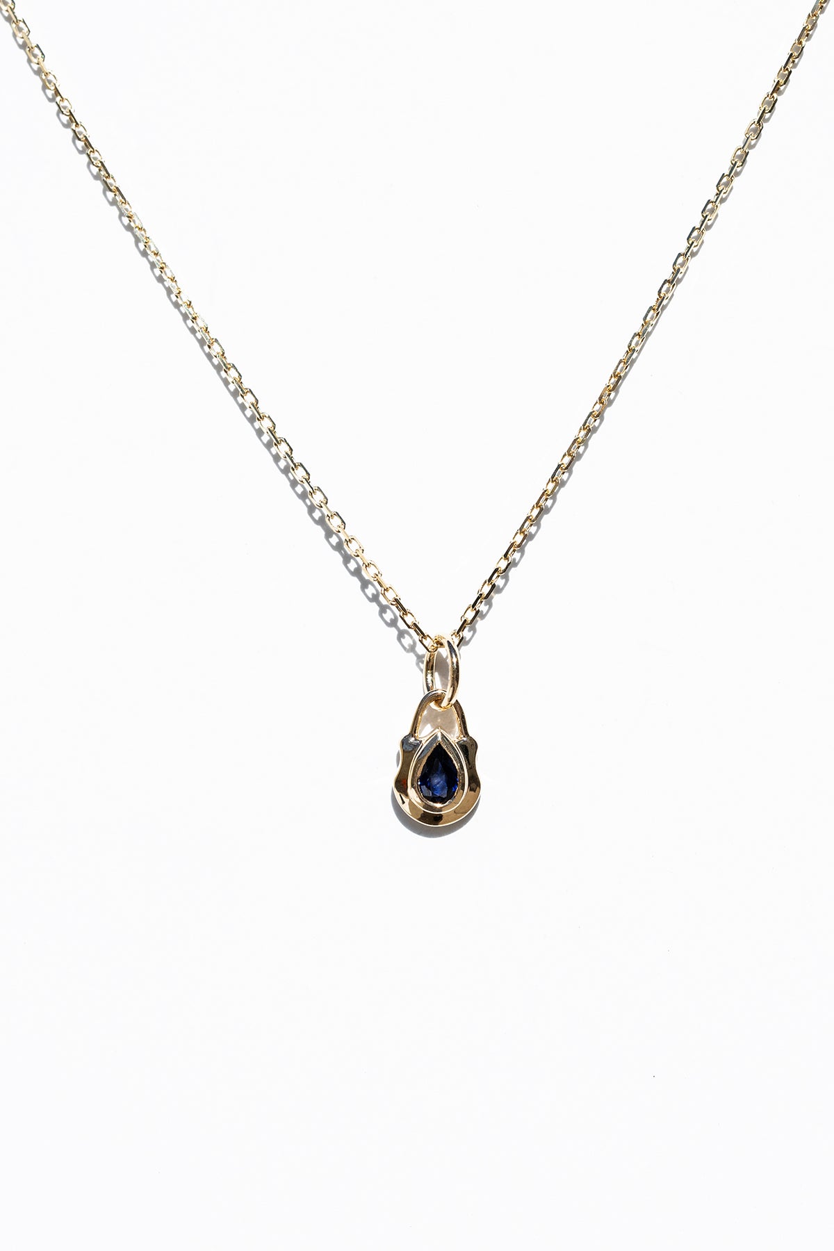 Solo picture of Sapphire 14K Bezel Locket Charm