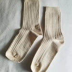 Her Socks in Porcelain