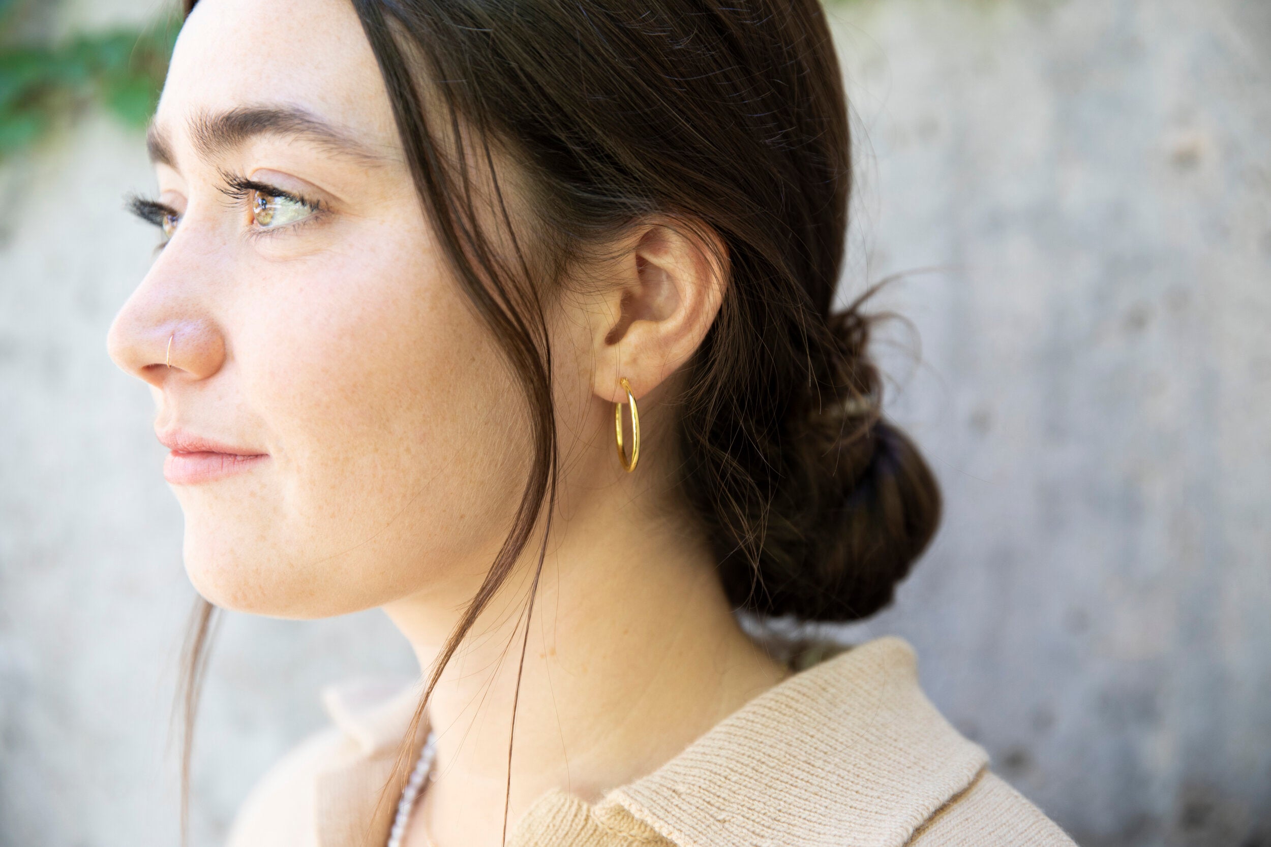 Gold Plated Hoops
