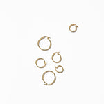 Three sizes of Gold Plated Hoops