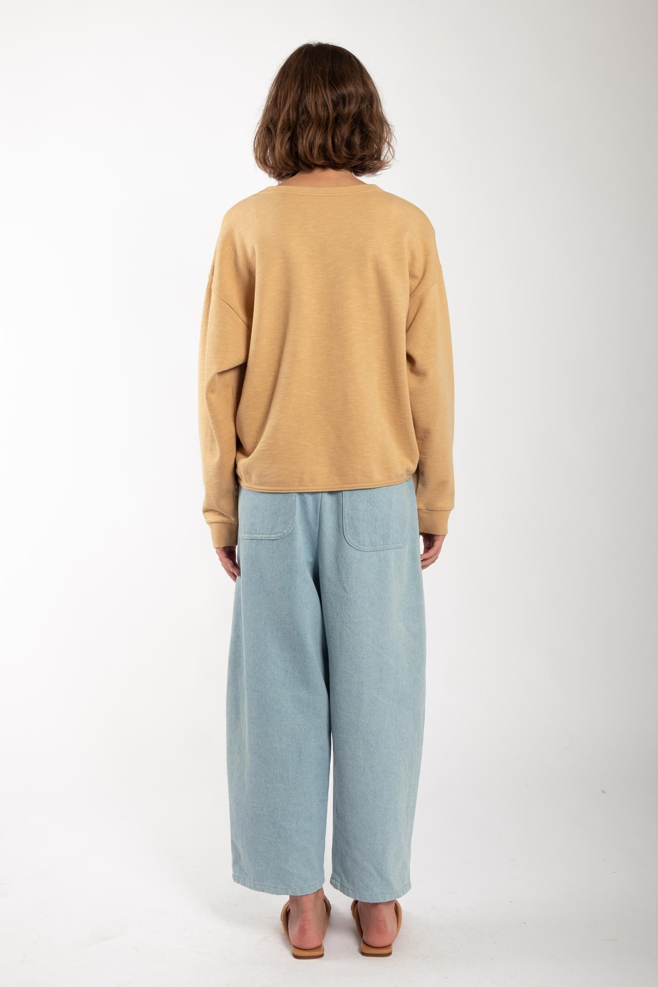Back view of Barrel Pant - Sky
