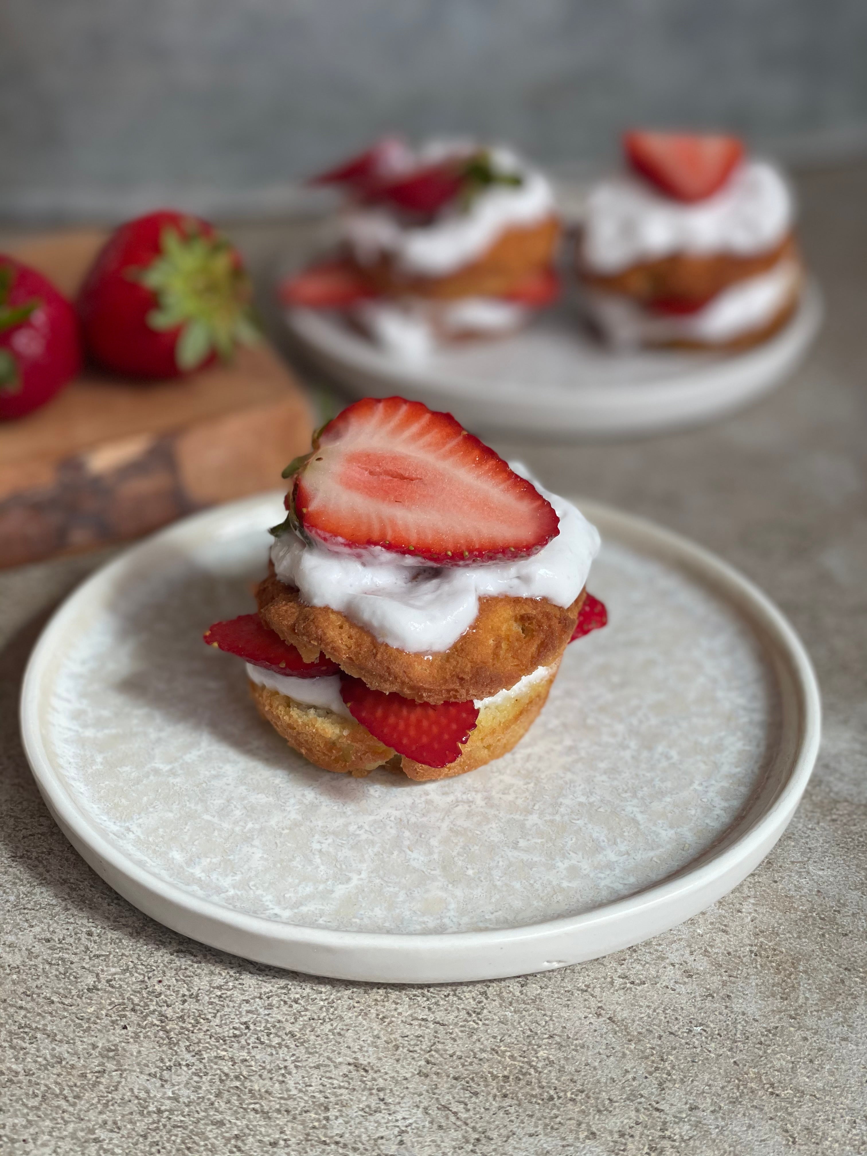 Coconut Strawberry Shortcake by Sammy Beach