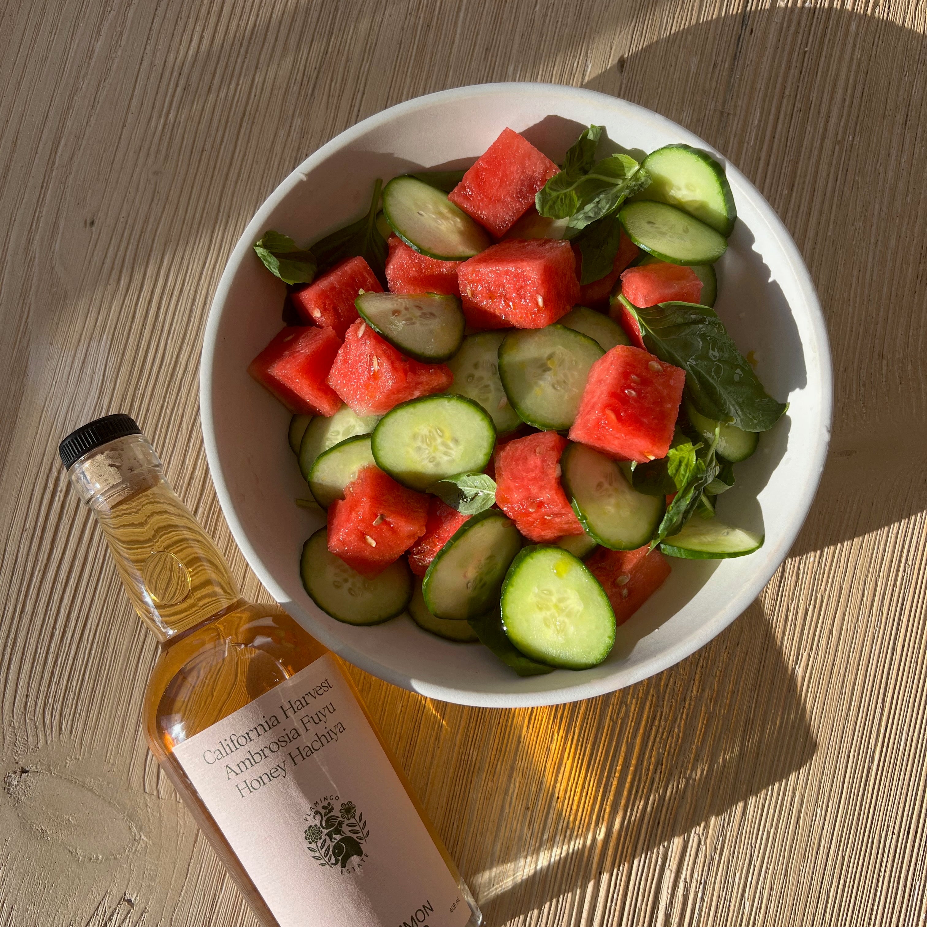 Watermelon Cucumber Salad