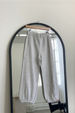 French Terry Balloon Pants - Ht. Grey