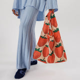 Standard Baggu - Strawberry, in use