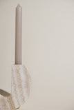 Close up of Una Candle Holder - Cloud white