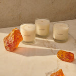 Maison Louis Marie No.02 Le Long Fond Candle — lit candle mood shot