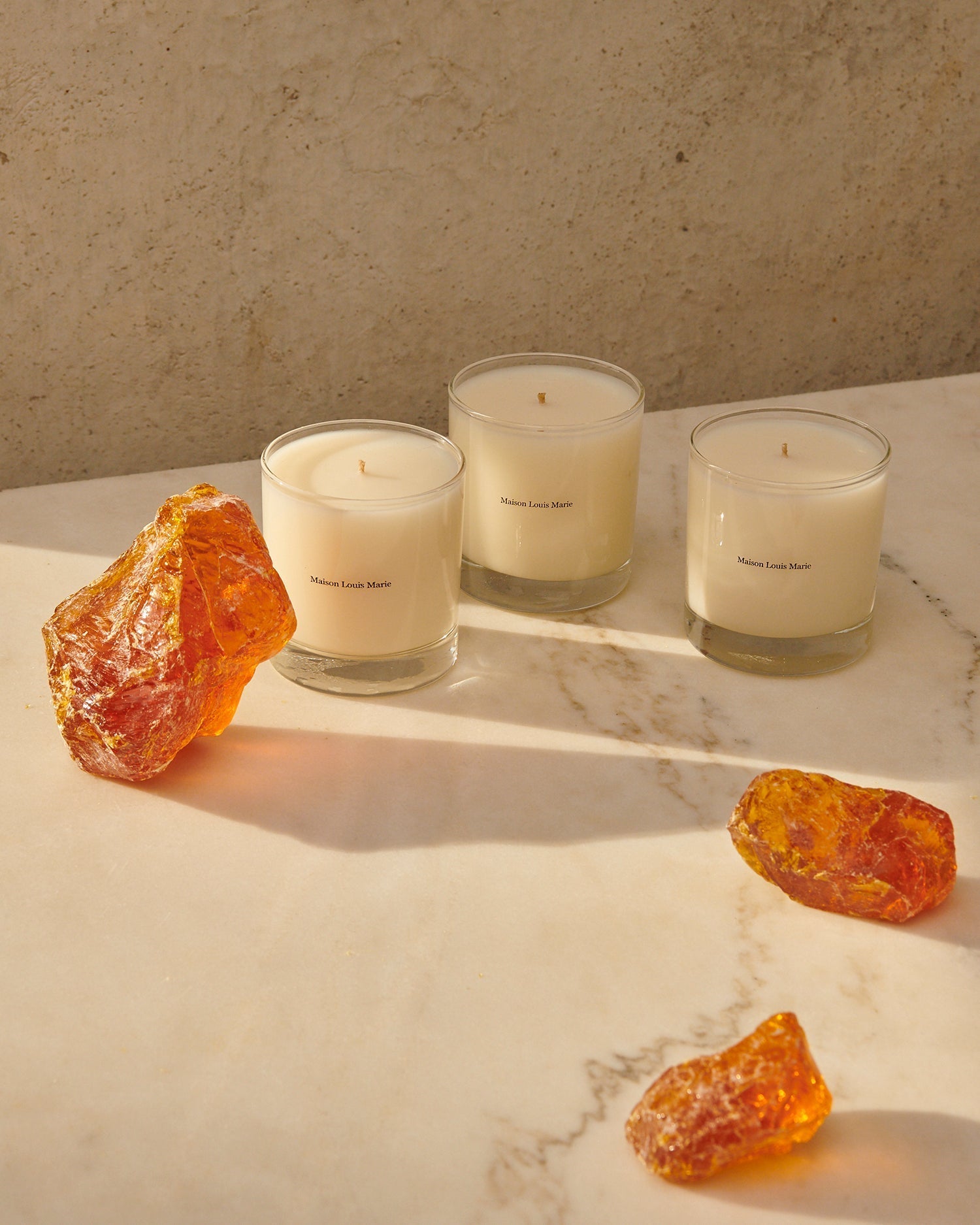 Maison Louis Marie No.02 Le Long Fond Candle — lit candle mood shot